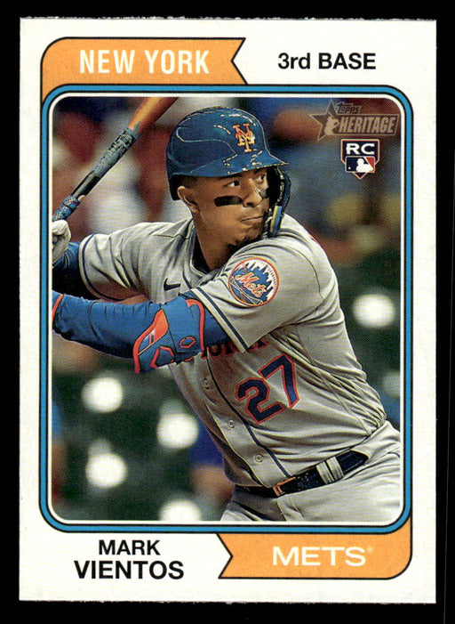 Mark Vientos 2023 Topps Heritage Baseball Base Front of Card