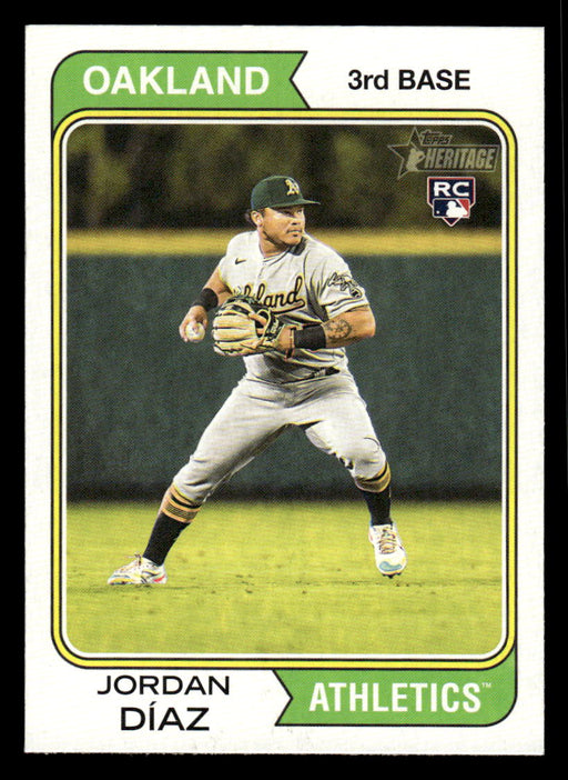 Jordan Díaz 2023 Topps Heritage Baseball Base Front of Card