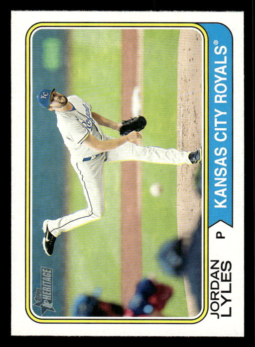 Jordan Lyles 2023 Topps Heritage Baseball Base Front of Card