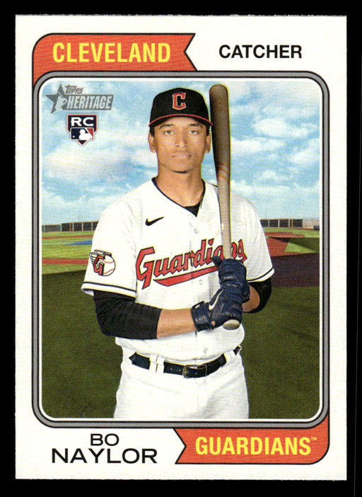 Bo Naylor 2023 Topps Heritage Baseball Base Front of Card