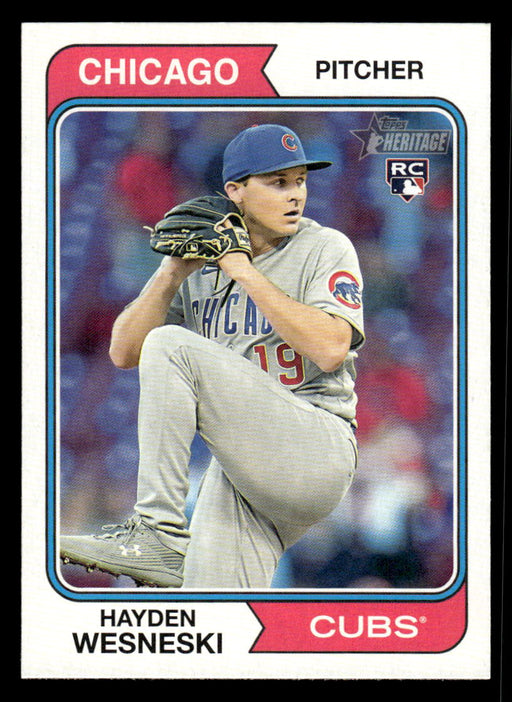 Hayden Wesneski 2023 Topps Heritage Baseball Base Front of Card