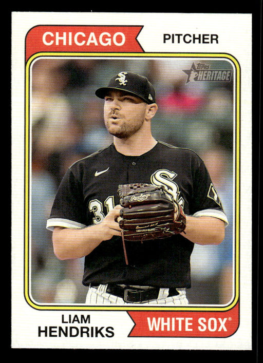 Liam Hendriks 2023 Topps Heritage Baseball Base Front of Card