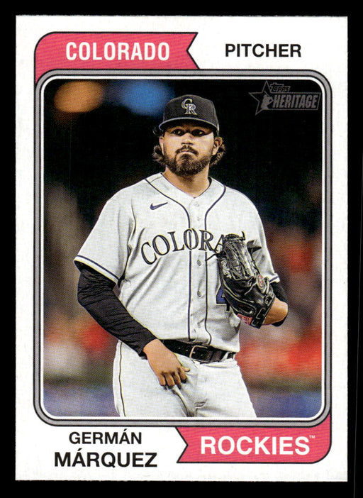 Germán Márquez 2023 Topps Heritage Baseball Base Front of Card