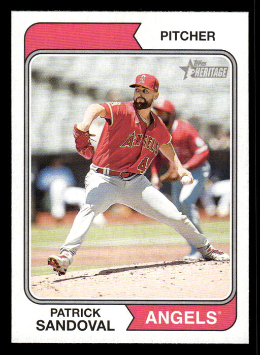 Patrick Sandoval 2023 Topps Heritage Baseball Base Front of Card