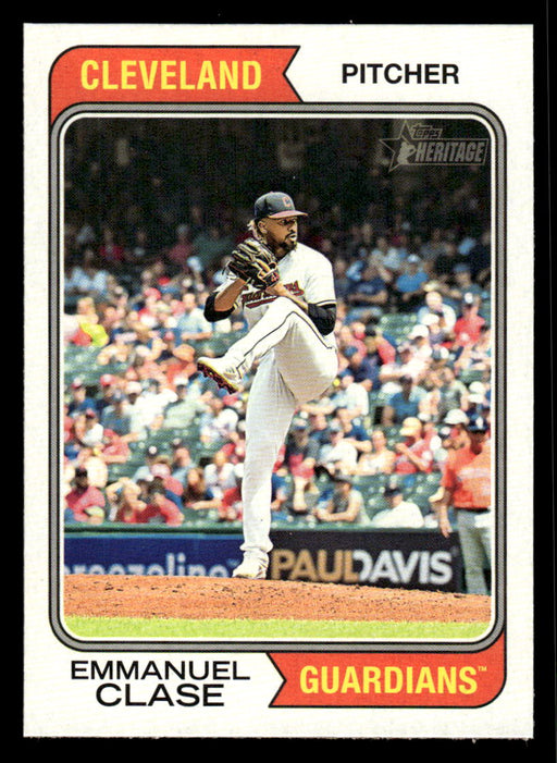 Emmanuel Clase 2023 Topps Heritage Baseball Base Front of Card