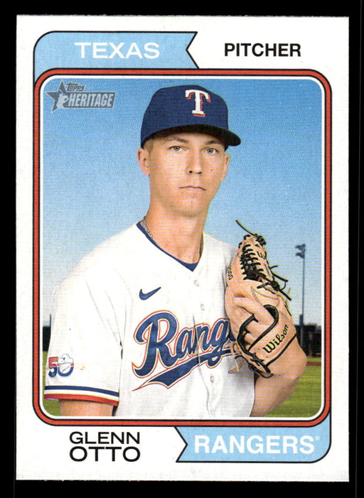 Glenn Otto 2023 Topps Heritage Baseball Base Front of Card