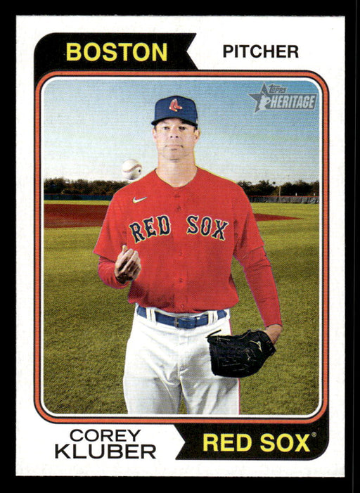 Corey Kluber 2023 Topps Heritage Baseball Base Front of Card
