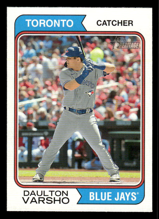 Daulton Varsho 2023 Topps Heritage Baseball Base Front of Card