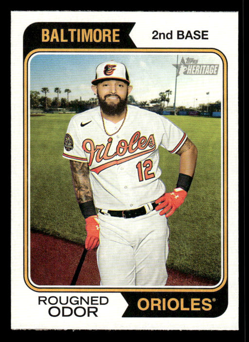 Rougned Odor 2023 Topps Heritage Baseball Base Front of Card