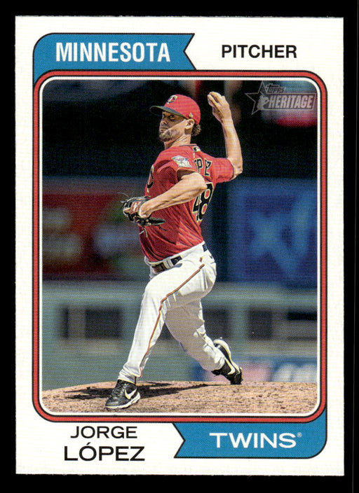 Jorge López 2023 Topps Heritage Baseball Base Front of Card