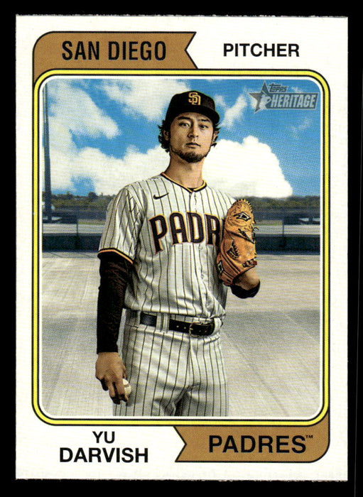 Yu Darvish 2023 Topps Heritage Baseball Base Front of Card