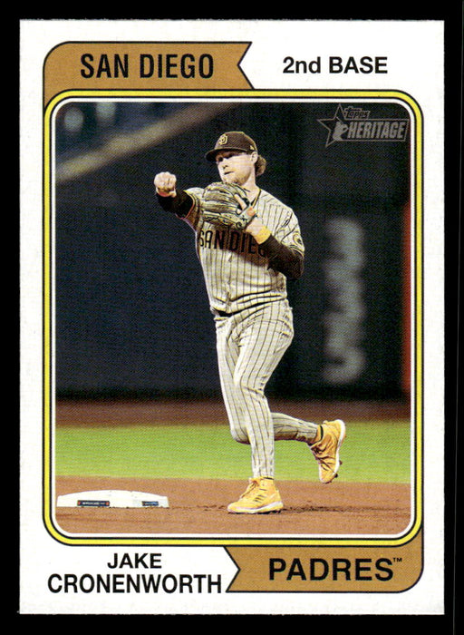 Jake Cronenworth 2023 Topps Heritage Baseball Base Front of Card