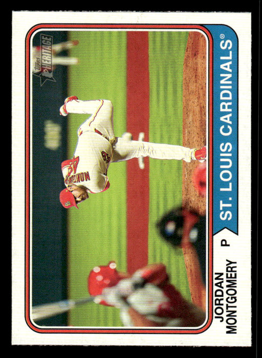 Jordan Montgomery 2023 Topps Heritage Baseball Base Front of Card