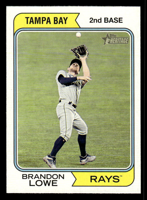 Brandon Lowe 2023 Topps Heritage Baseball Base Front of Card
