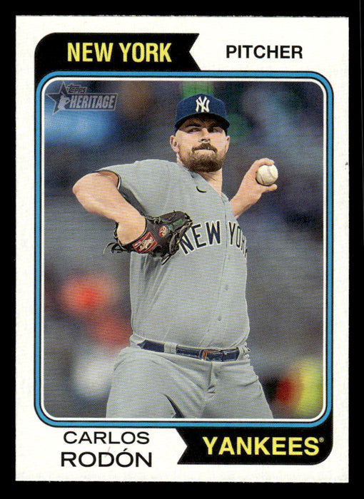Carlos Rodón 2023 Topps Heritage Baseball Base Front of Card
