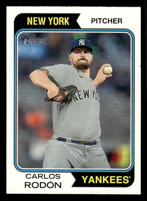 Carlos Rodón 2023 Topps Heritage Baseball Base Front of Card