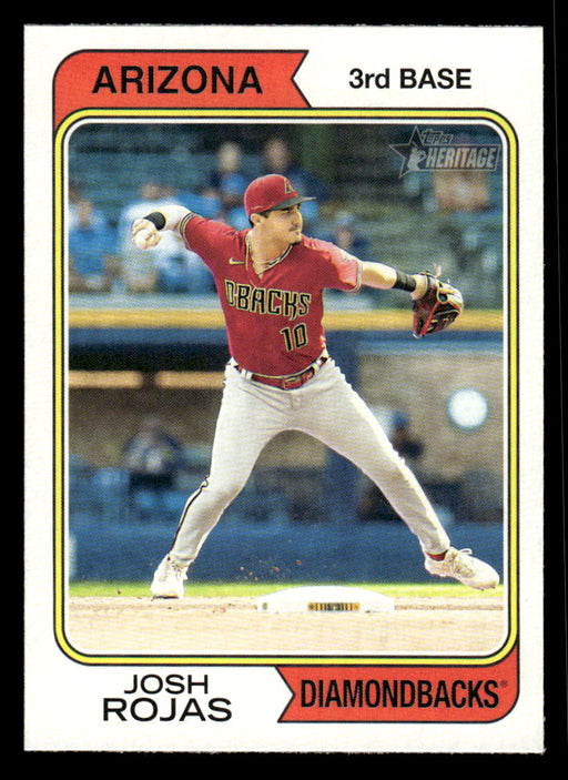 Josh Rojas 2023 Topps Heritage Baseball Base Front of Card