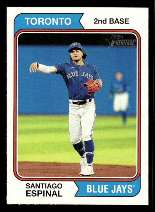 Santiago Espinal 2023 Topps Heritage Baseball Base Front of Card