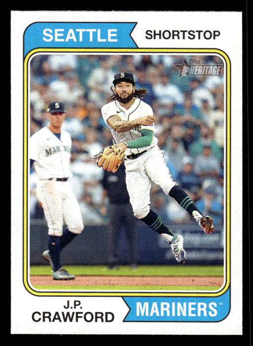 J.P. Crawford 2023 Topps Heritage Baseball Base Front of Card
