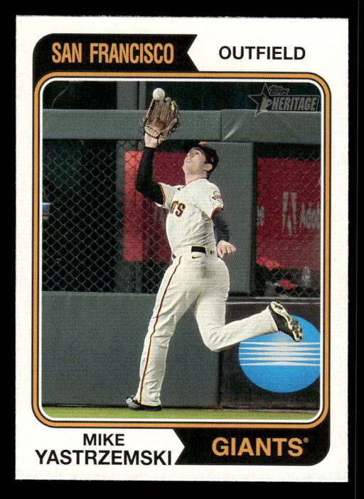 Mike Yastrzemski 2023 Topps Heritage Baseball Base Front of Card