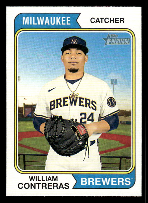 William Contreras 2023 Topps Heritage Baseball Base Front of Card