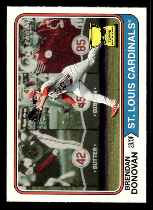 Brendan Donovan 2023 Topps Heritage Baseball Base Front of Card