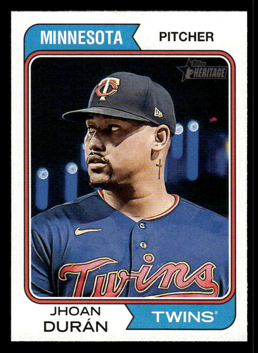 Jhoan Durán 2023 Topps Heritage Baseball Base Front of Card