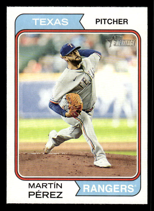 Martín Pérez 2023 Topps Heritage Baseball Base Front of Card