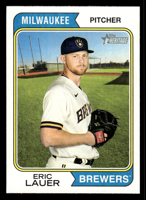 Eric Lauer 2023 Topps Heritage Baseball Base Front of Card