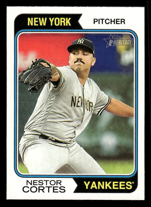 Nestor Cortes 2023 Topps Heritage Baseball Base Front of Card