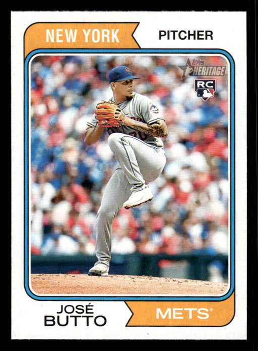 José Butto 2023 Topps Heritage Baseball Base Front of Card