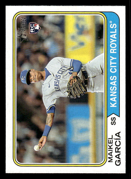 Maikel García 2023 Topps Heritage Baseball Base Front of Card