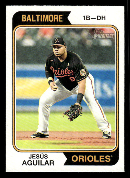 Jesús Aguilar 2023 Topps Heritage Baseball Base Front of Card