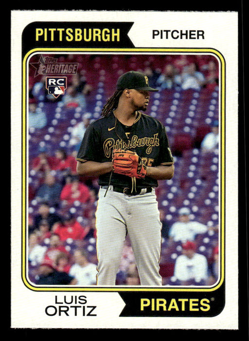 Luis Ortiz 2023 Topps Heritage Baseball Base Front of Card
