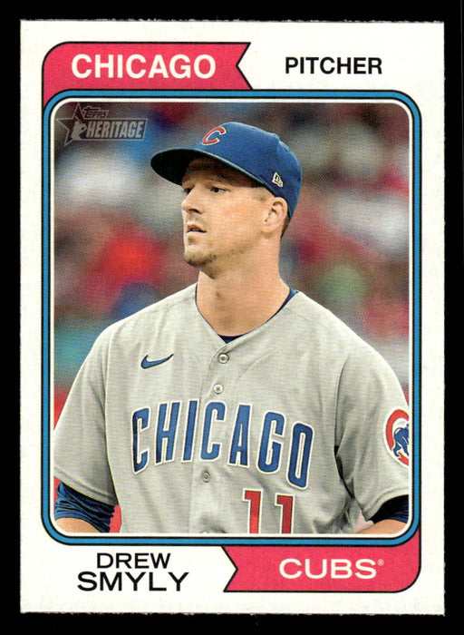 Drew Smyly 2023 Topps Heritage Baseball Base Front of Card