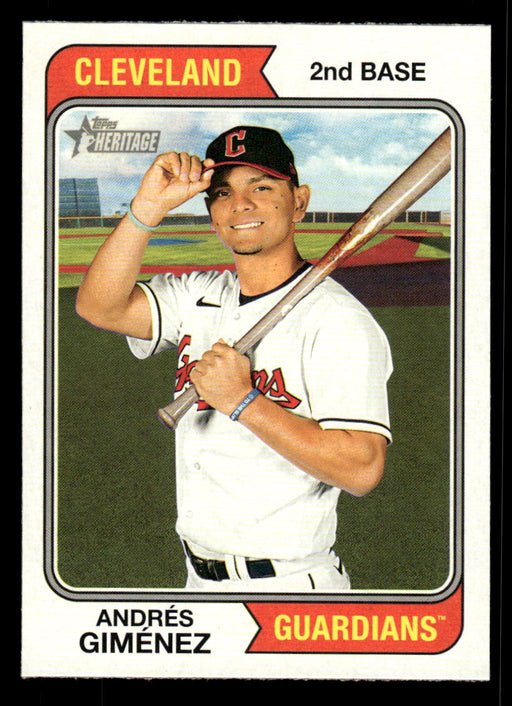 Andrés Giménez 2023 Topps Heritage Baseball Base Front of Card