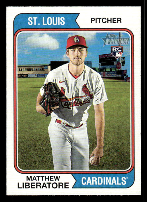 Matthew Liberatore 2023 Topps Heritage Baseball Base Front of Card