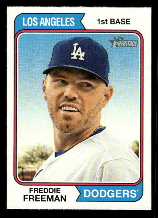 Freddie Freeman 2023 Topps Heritage Baseball Base Front of Card