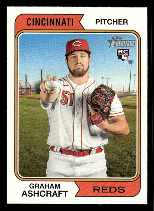 Graham Ashcraft 2023 Topps Heritage Baseball Base Front of Card