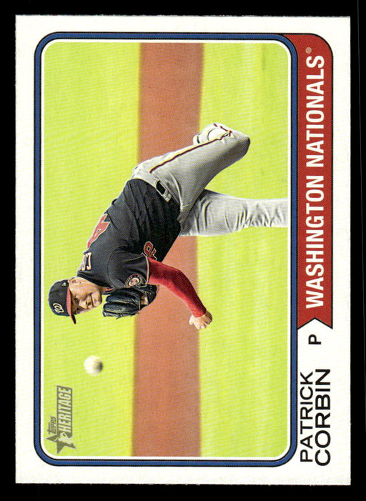 Patrick Corbin 2023 Topps Heritage Baseball Base Front of Card