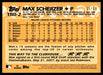 Max Scherzer 2023 Topps Series 1 1988 Topps Real One Back of Card