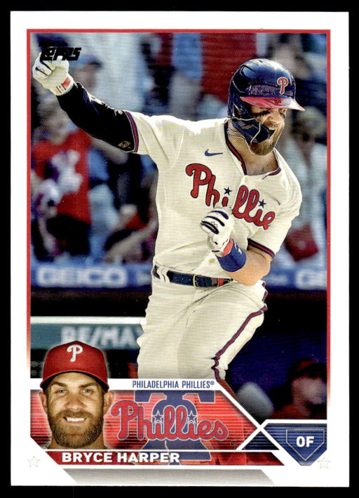 Bryce Harper 2023 Topps Series 1 Base Front of Card