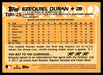 Ezequiel Duran 2023 Topps Series 1 1988 Topps Back of Card