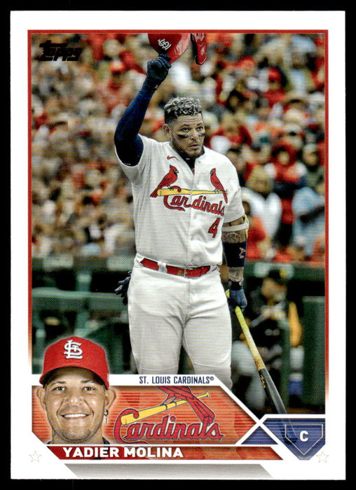 Yadier Molina 2023 Topps Series 1 Base Front of Card