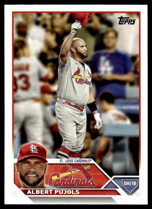 Albert Pujols 2023 Topps Series 1 Base Front of Card