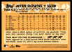 Jeter Downs 2023 Topps Series 1 1988 Topps Back of Card