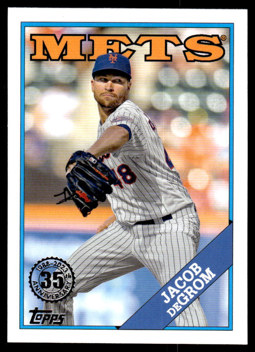 Jacob deGrom 2023 Topps Series 1 1988 Topps Front of Card