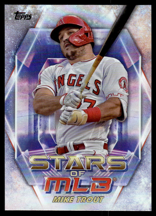 Mike Trout 2023 Topps Series 1 Stars of MLB Front of Card