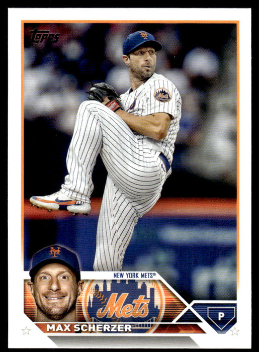 Max Scherzer 2023 Topps Series 1 Base Front of Card