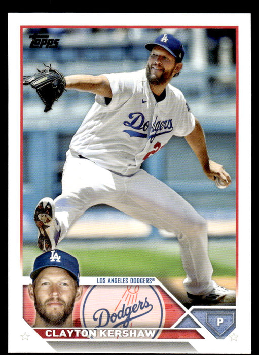 Clayton Kershaw 2023 Topps Series 1 Base Front of Card